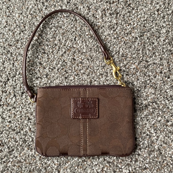Brown Coach clutch. Like new. Other colors available - Picture 1 of 3